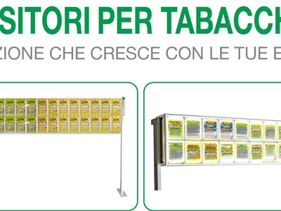 ESPOSITORI MODULARI PER TABACCHERIE - PERSONALIZZABILI