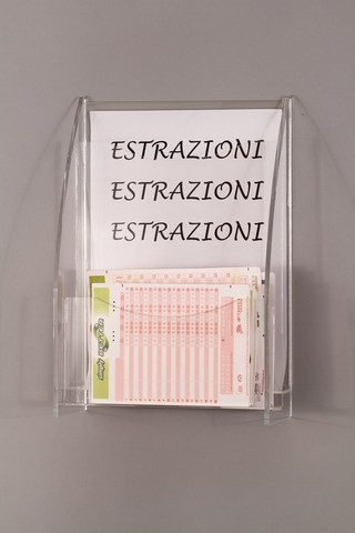 ESPOSITORE DA BANCO E DA PARETE PORTA SCHEDINE BETTER E ESTRAZIONI