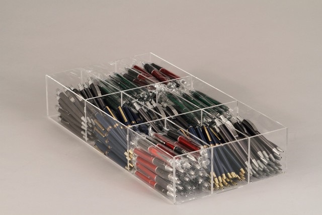 Espositore Da Banco Per Penne,biro,evidenziatori A 12 Scomparti