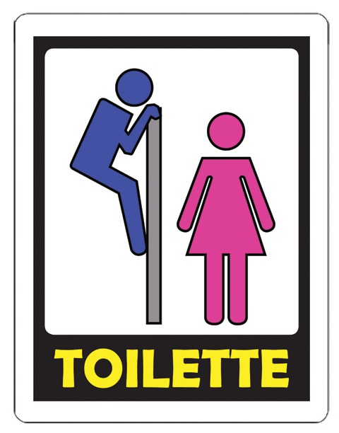 INSEGNA PER TOILETTE