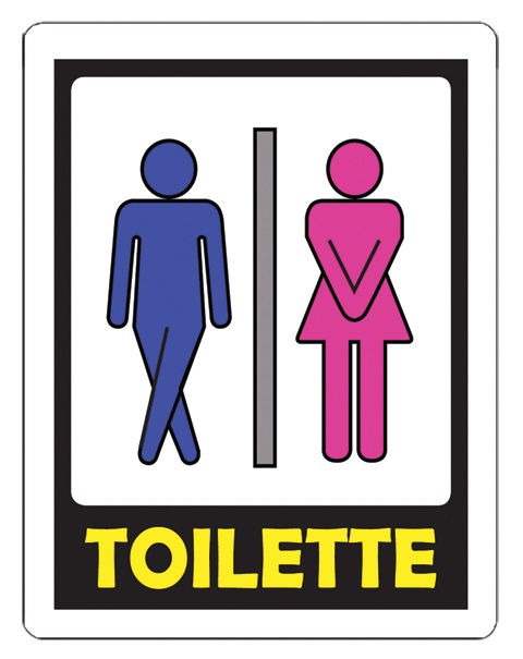 INSEGNA PER TOILETTE