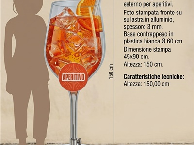 INSEGNA SAGOMATA DA ESTERNO - APERITIVI