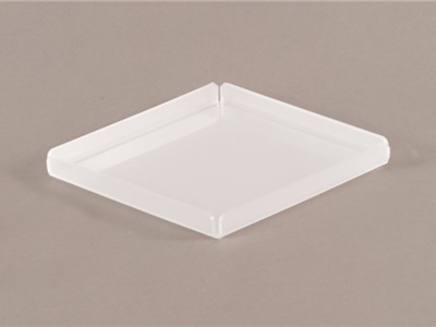 VASSOIO IN PLEXIGLASS  F.TO 17X17 CM NON PER CONTATTO ALIMENTARE