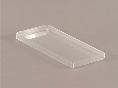 VASSOIO IN PLEXIGLASS F.TO 11x25 CM - NON PER CONTATTO ALIMENTARE