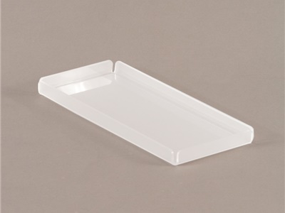 VASSOIO IN PLEXIGLASS F.TO 11x25 CM - NON PER CONTATTO ALIMENTARE