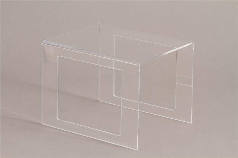 ALZATA IN PLEXIGLASS TRASPARENTE LARGHEZZA 24cm x ALTEZZA 22cm