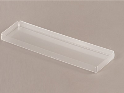 VASSOIO IN PLEXIGLASS F.TO 10X30  NON PER CONTATTO ALIMENTARE