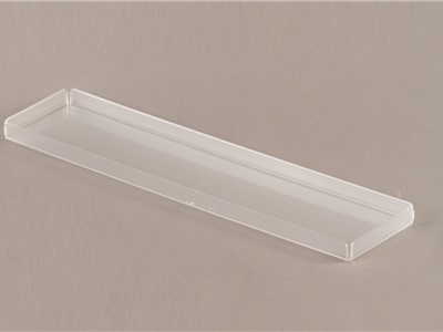 VASSOIO IN PLEXIGLASS F.TO 10X40 - NON PER CONTATTO ALIMENTARE