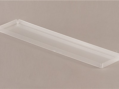 VASSOIO IN PLEXIGLASS F.TO 10X50 - NON PER CONTATTO ALIMENTARE