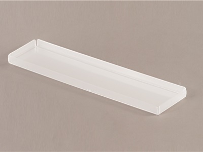 VASSOIO IN PLEXIGLASS F.TO 10X50 - NON PER CONTATTO ALIMENTARE