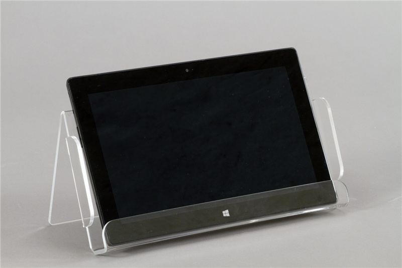 SUPPORTO PORTA TABLET  DA VETRINA IN PLEXIGLASS TRASPARENTE O SATINATO