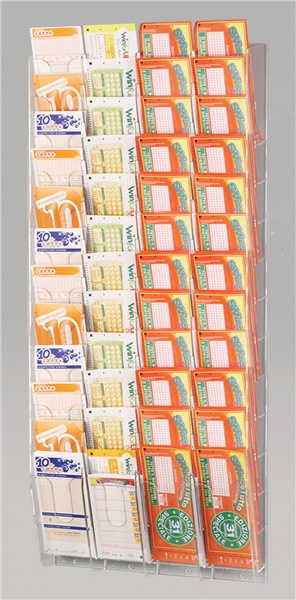 ESPOSITORE DA PARETE PER SCHEDINE A 48 TASCHE (4O. X 12V.)