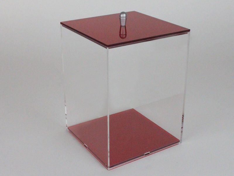 Contenitore plexiglass con coperchio 10x10 multiuso - non per contatto alimentare