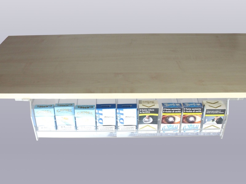 PLATO' CASSETTO IN PLEXIGLASS SOTTOBANCO CON NR. 9 SPINGIPACCHETTO R60B