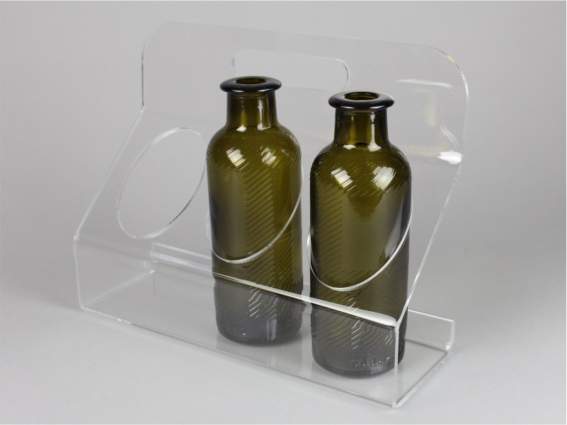 espositore porta bottiglie olio - aceto per bottiglie diametro 59mm