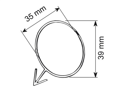 ANELLO PER BOTTIGLIE Ø 35mm