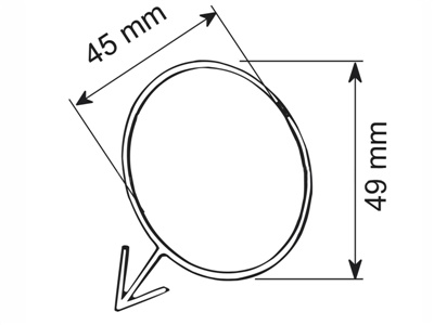 ANELLO PER BOTTIGLIE Ø MM45