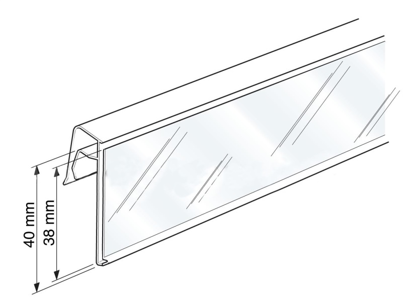 PORTA PREZZI - DIMENSIONE 4x3cm - kit da 10 pezzi - RBT Espositori