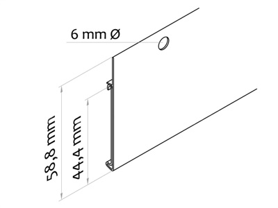 PROFILO CON FORI PER CESTE