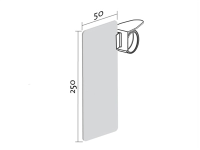 PANNELLO PER CHIOCCIOLA CON GRIPPER CM25X5