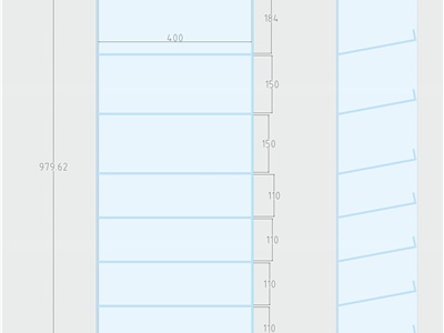 Vetrina da banco per sigarette usa e getta a 7 piani L= 41 cm