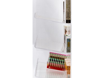 espositore per sigarette usa e getta a 3 piani L= 61 cm