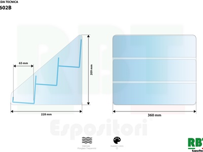 ESPOSITORE A SCALETTA A 3 PIANI