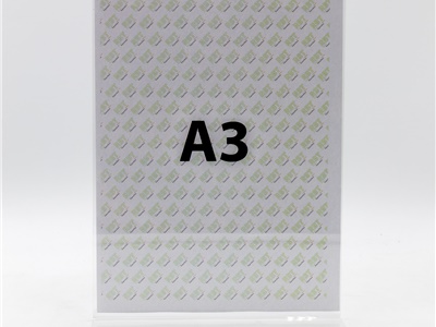 PORTA AVVISI DA BANCO IN PLEXIGLASS A3