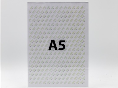 PORTA AVVISI DA BANCO IN PLEXIGLASS A5 KIT DA 5 PZ