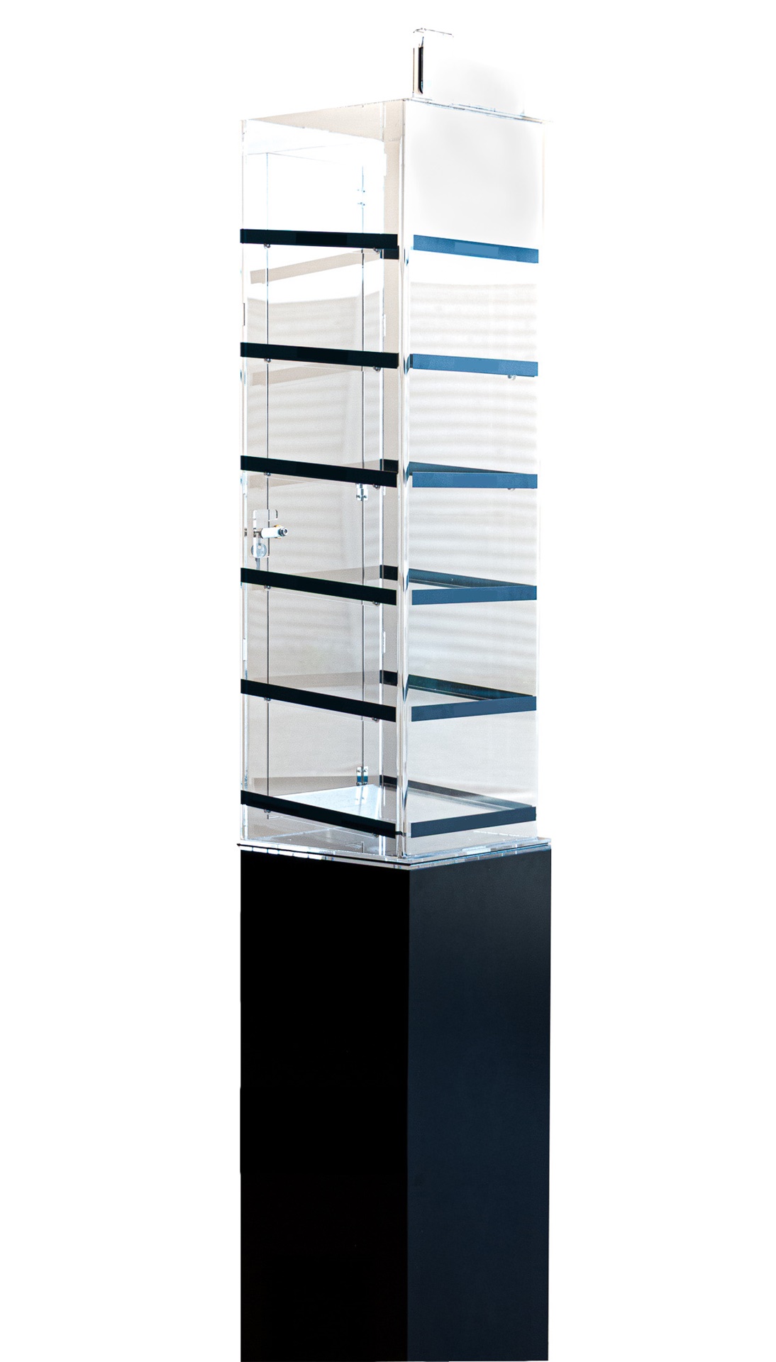 ESPOSITORE DA TERRA IN PLEXIGLASS CON BASE IN D-BOND