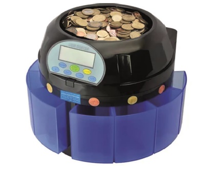 SELEZIONATRICE DI MONETE SPEED COIN SORTER BLACK 8 CASSETTI